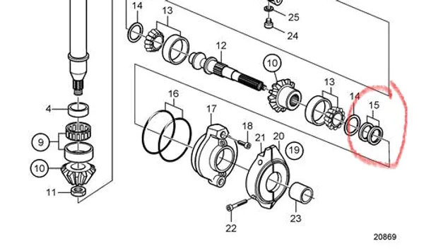 Hovedbilde Volvo Penta 24940252 tetningsring 