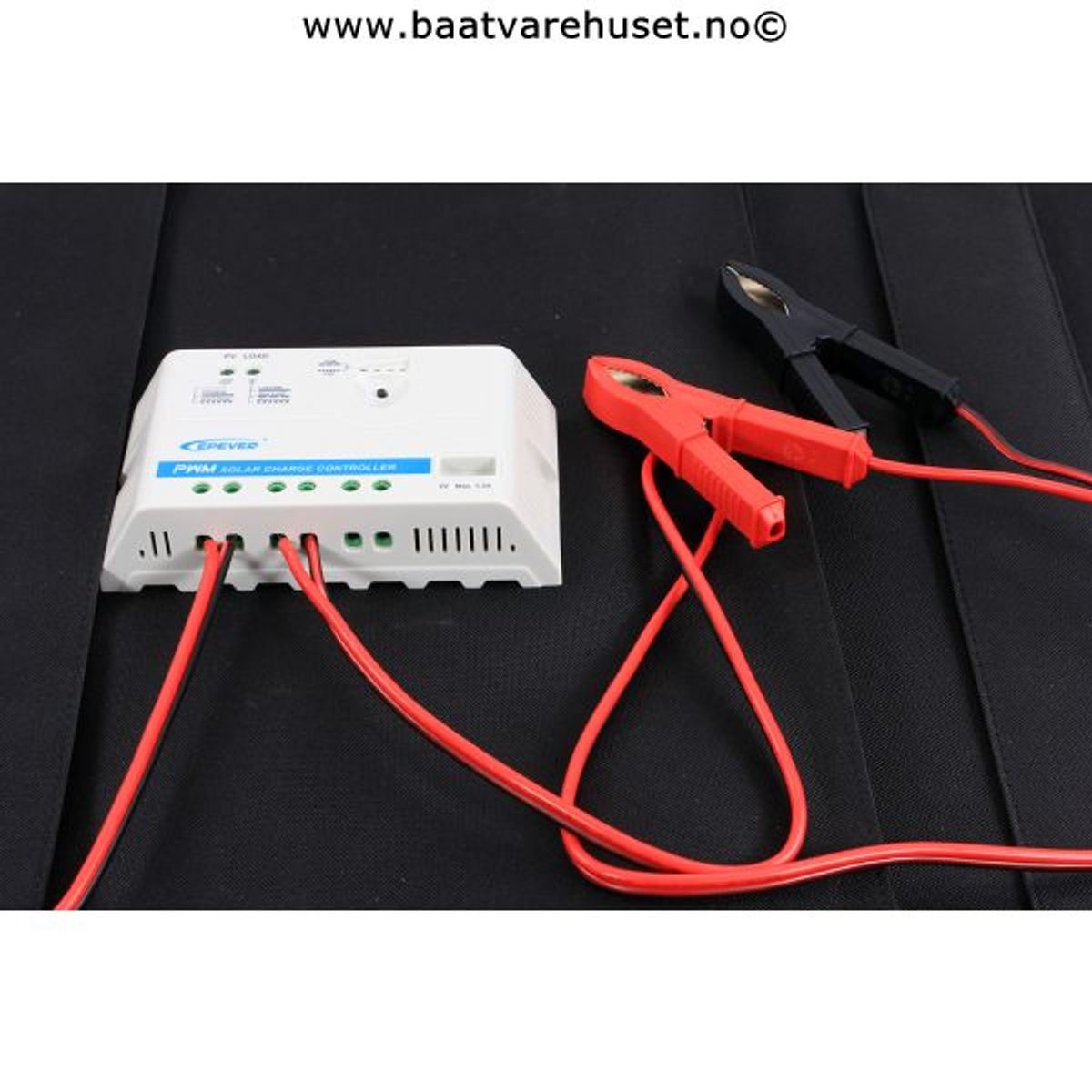 1852 Sammenleggbart solcellepanel m/regulator 100 W