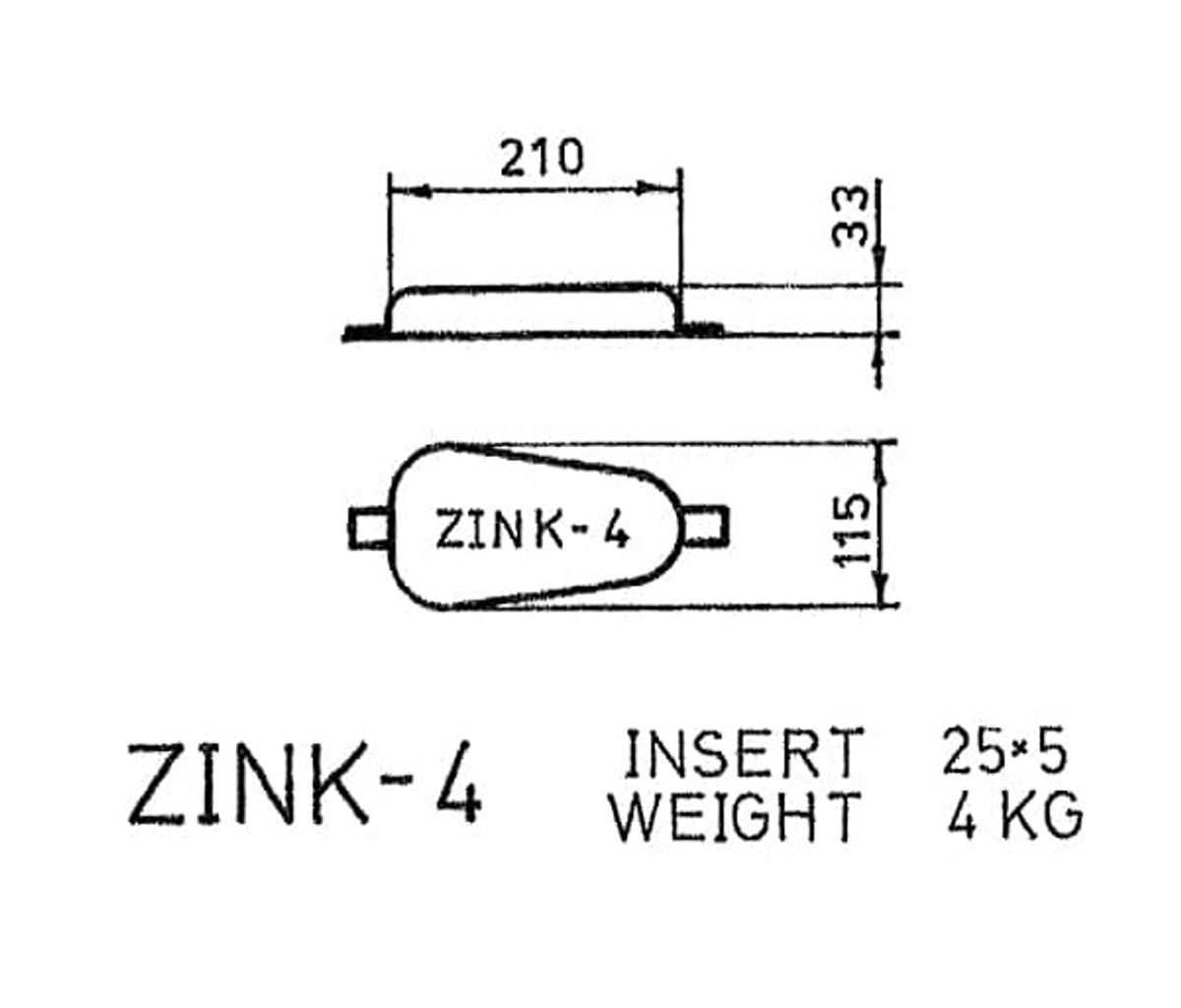Sinkanode 4kg BEME