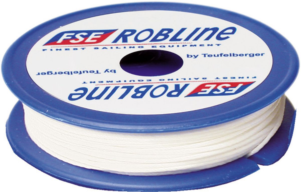 Robline Taklegarn vokset, flettet, 0,5mm hvit